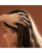 Bague Puxàm en Argent massif & Turquoise 2.7 ct