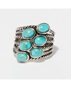 Bague Ninág en Argent massif & Turquoise 2.2 ct