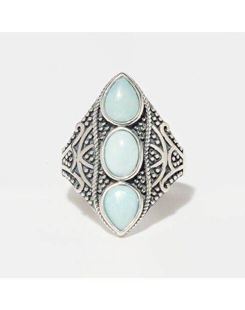 Catzasa Ring aus Sterlingsilber und Larimar 2,09 ct