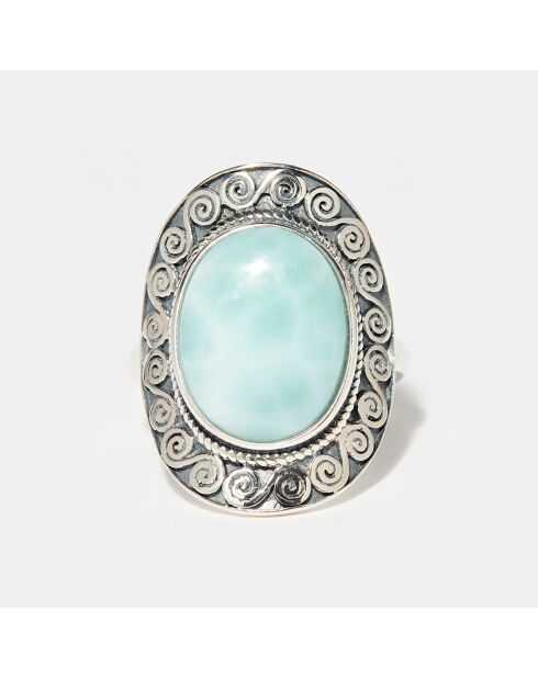 Warúpachi Ring aus Sterlingsilber und Larimar 4,99 ct