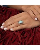 Batarí Ring aus Sterlingsilber und Larimar 3,48 ct