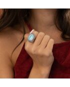 Bague Opatza en Argent massif & Larimar 6.38 ct