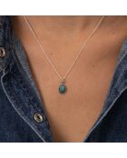 Collier Huaya en Argent massif & Turquoise 0.11 ct