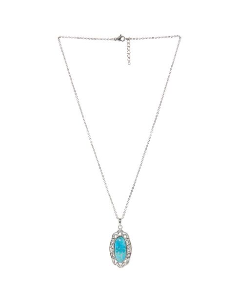 Mani Anhänger aus Sterlingsilber und Türkis, 7,57 ct