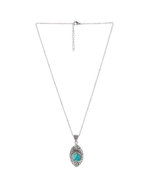 Pendentif Xamaan en Argent massif & Turquoise 4 ct