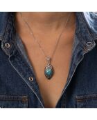 Pendentif Xamaan en Argent massif & Turquoise 4 ct
