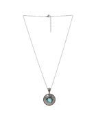 1,5 karaat tuup hanger van sterling zilver en turkoois