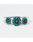 Chicuce armband van sterling zilver en turkoois