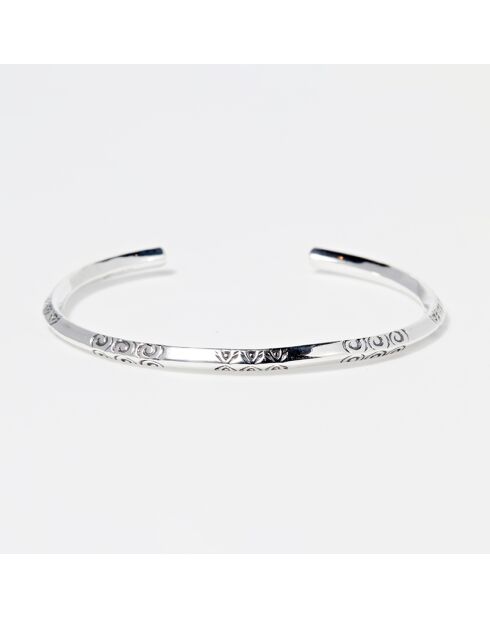 Bracciale rigido in argento sterling Teixcuepa