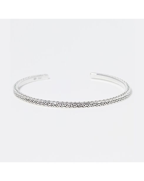Bracelet Jonc Mococca en Argent massif