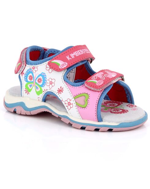 Witte en roze sandalen Claire