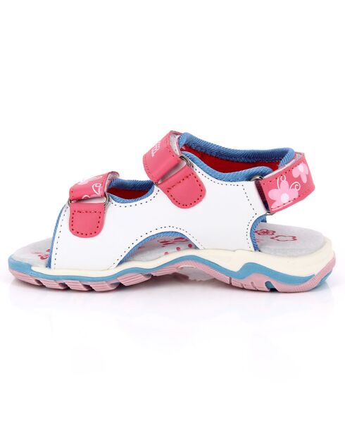 Witte en roze sandalen Claire