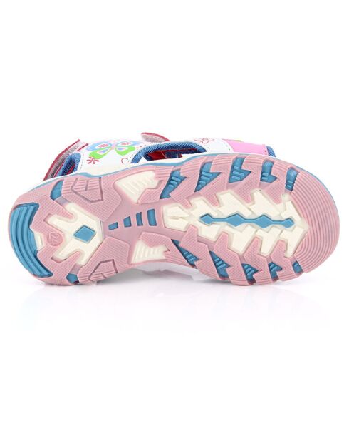 Witte en roze sandalen Claire