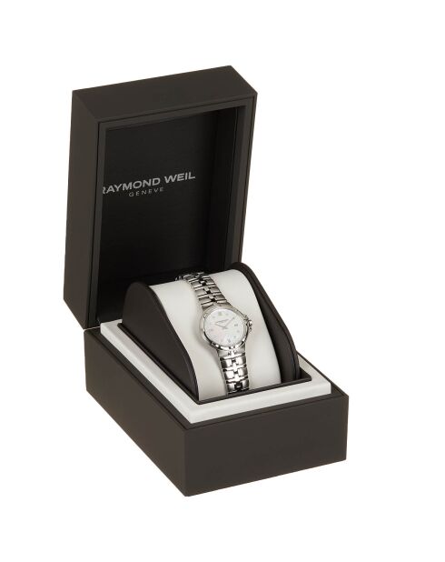 Montre Femme en Acier & Diamants Parsifal Quartz argentée