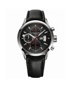 Montre Homme en Cuir Freelancer Automatique noire