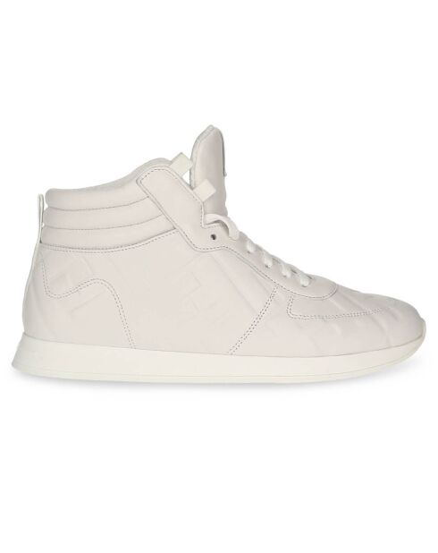 Baskets en Cuir montantes blanches