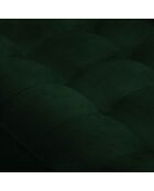 Canapé d'angle gauche velours santo 4 places vert bouteille - 236x170x90 cm
