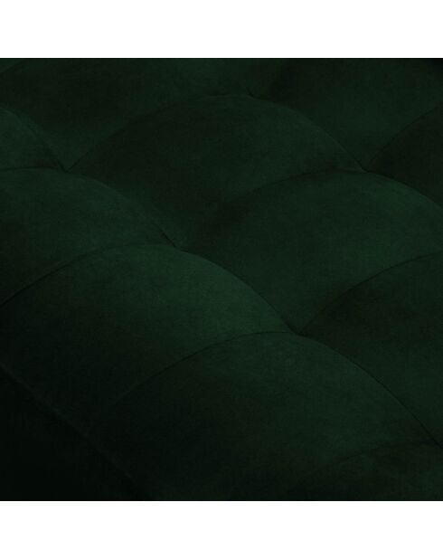 Canapé d'angle gauche velours santo 4 places vert bouteille - 236x170x90 cm