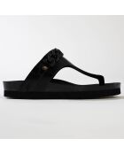 Mules entre-doigts Carlita noires