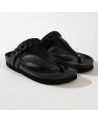 Mules entre-doigts Carlita noires