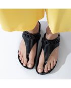 Mules entre-doigts Carlita noires