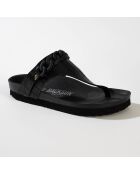 Mules entre-doigts Carlita noires