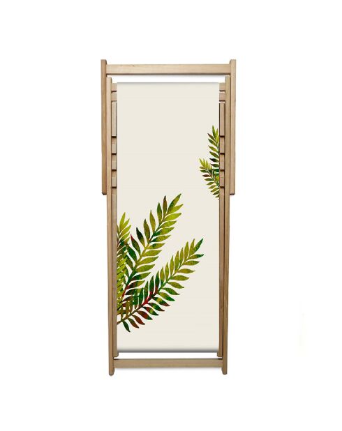 2 Chiliennes pliantes lona en bois d'eucalyptus et toile vertes - 96x51x102 cm