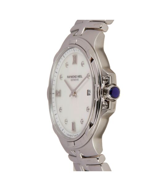 Montre Femme en Acier & Diamants Parsifal Quartz argentée