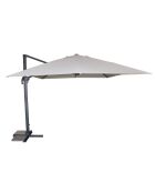 Offset-Sonnenschirm Sevilla aus grauem Aluminium - 400x300x265 cm