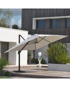 Offset-Sonnenschirm Sevilla aus grauem Aluminium - 400x300x265 cm