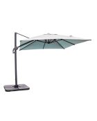 Sombrilla offset Sevilla de aluminio gris - 250x250x265 cm