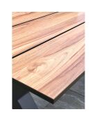 Vancouver-TB210 Gartenset aus anthrazitgrauem Aluminium für 6 Personen