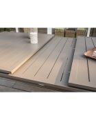 Gartenset Zahara-TB240 Tisch+6 Stapelstühle Zahara-FT taupe