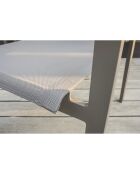 Gartenset Zahara-TB240 Tisch+6 Stapelstühle Zahara-FT taupe