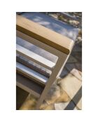 Cayenne Essgruppe aus weißem Aluminium für 7 Personen