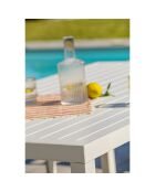 Cayenne Essgruppe aus weißem Aluminium für 7 Personen