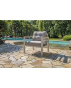 Cayenne Essgruppe aus weißem Aluminium für 7 Personen