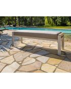 Cayenne Essgruppe aus weißem Aluminium für 7 Personen