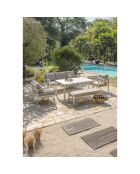 Cayenne Essgruppe aus weißem Aluminium für 7 Personen