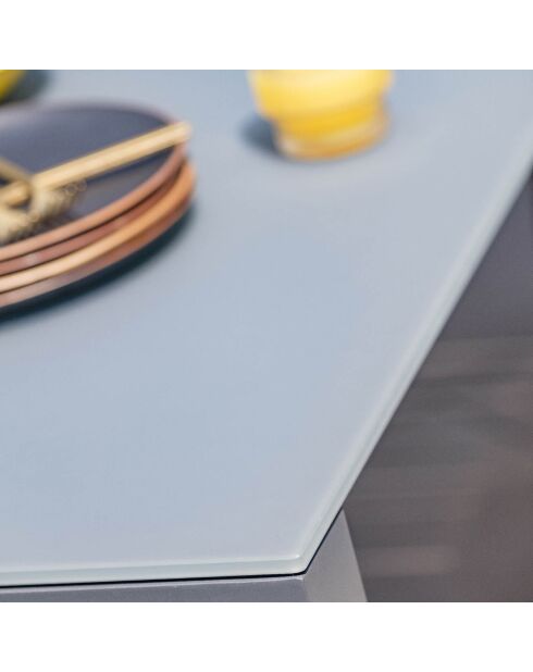 Gartenset Honfleur Table + 8 anthrazitgraue Sessel