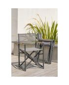 Gartenset Honfleur Table + 8 anthrazitgraue Sessel
