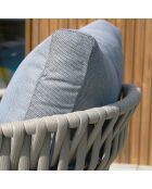 Capri Gartenmöbel aus taupefarbenem geflochtenem Seil und anthrazitfarbenem Stahl