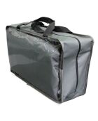 Set de jardín Océane de resina tejida para 8 personas y funda protectora color crema