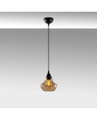 Suspension Gold doré/noir - 17x17x111 cm