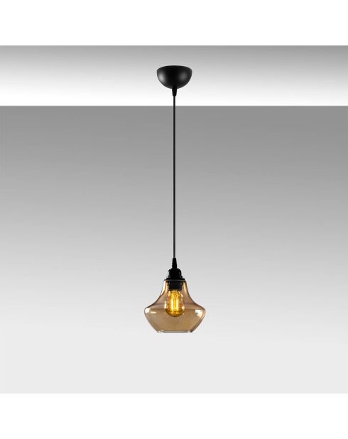 Suspension Gold doré/noir - 17x17x111 cm