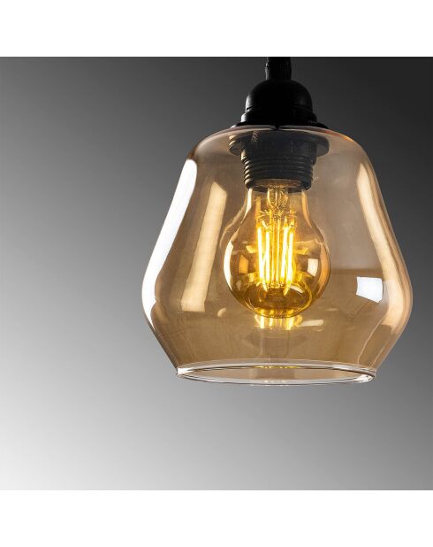 Suspension Gold doré/noir - 15x15x110 cm