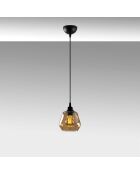 Suspension Gold doré/noir - 15x15x110 cm