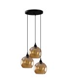 Suspension Gold doré/noir - 44x44x116 cm