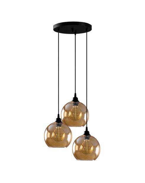 Suspension Gold doré/noir - 44x44x116 cm
