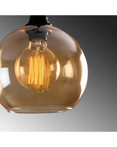 Suspension Gold doré/noir - 44x44x116 cm